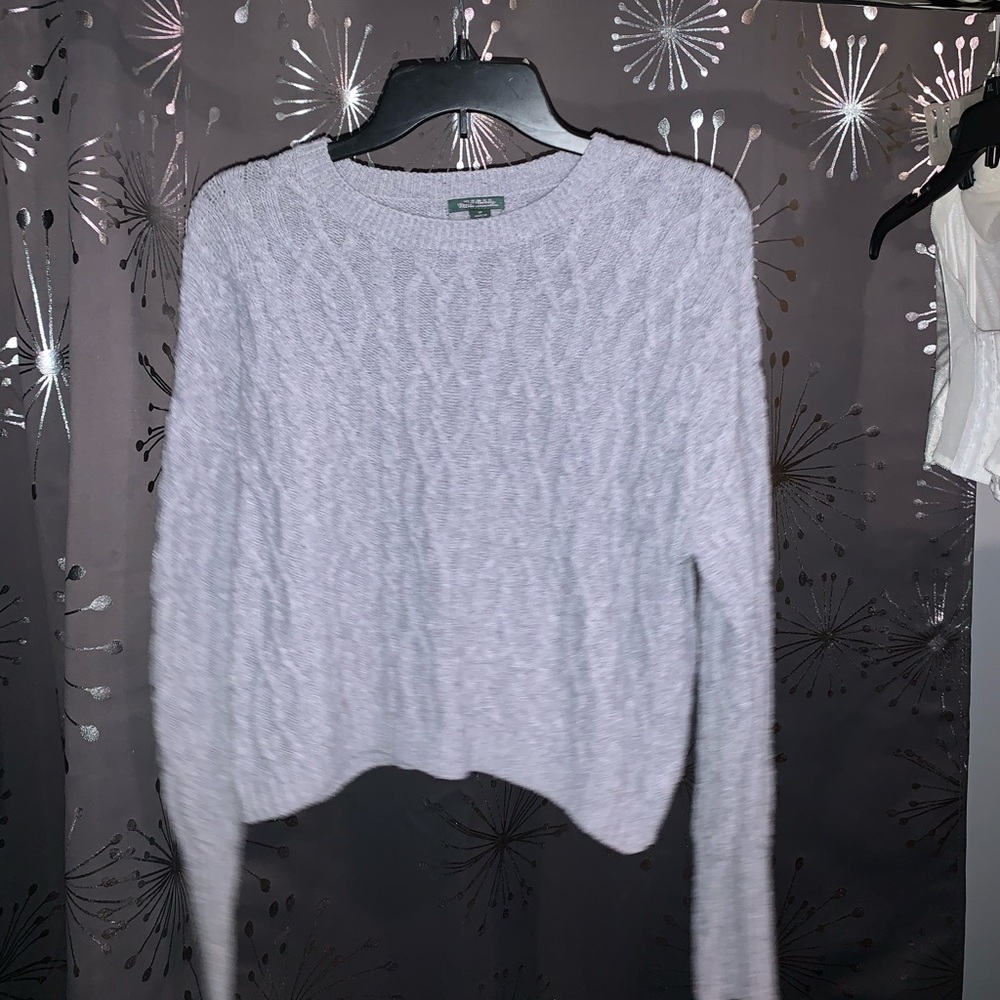 grey sweater